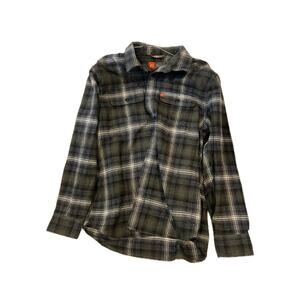 The American Outdoorsman Black Full Button Shacket Mens XL